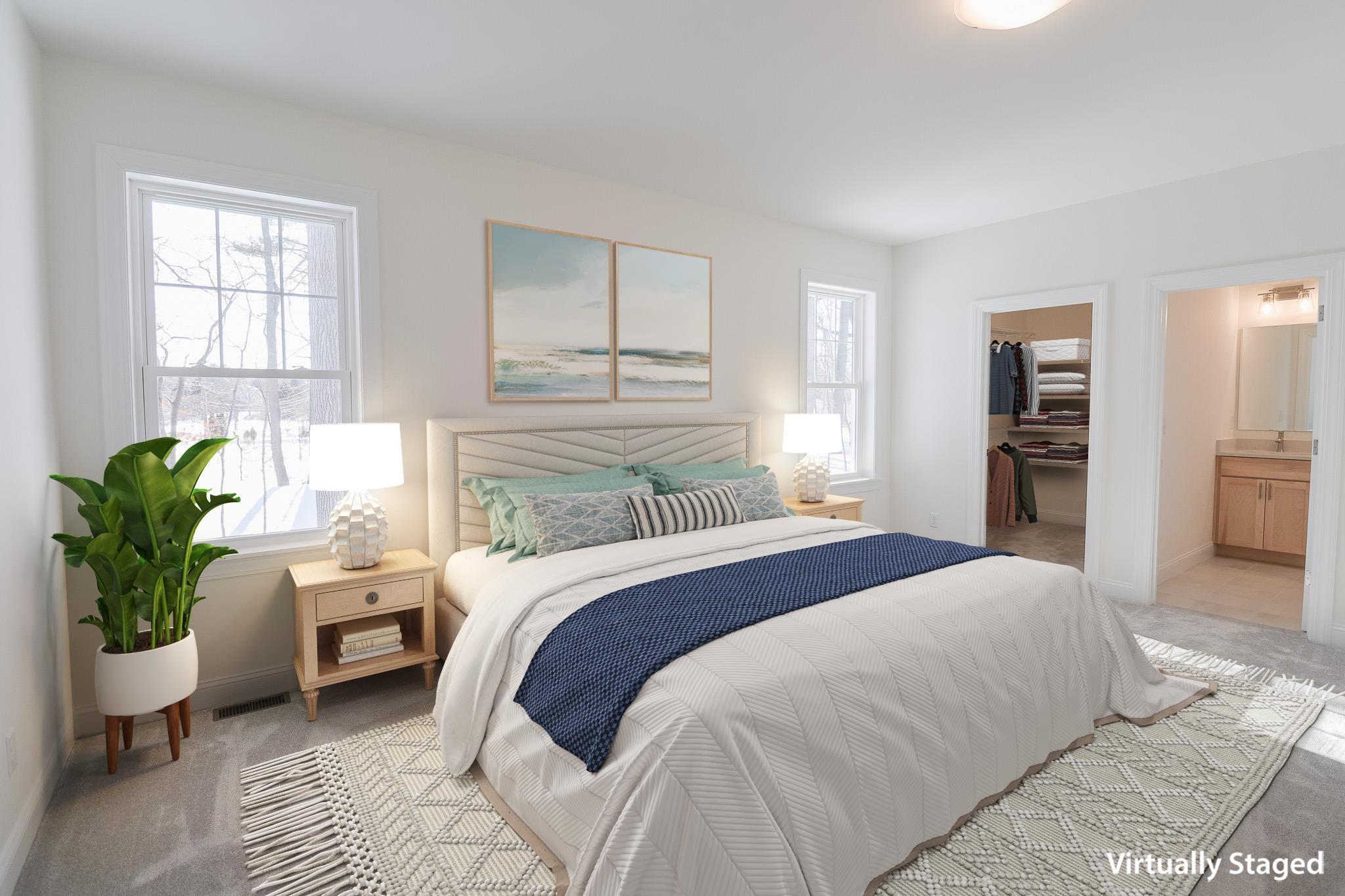Image 4: 1st Floor Primary Bedroom Virtual Staged Image 4: 1st Floor Primary Bedroom Virtual Staged