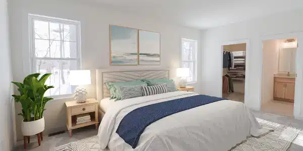 Image 4: 1st Floor Primary Bedroom Virtual Staged Image 4: 1st Floor Primary Bedroom Virtual Staged