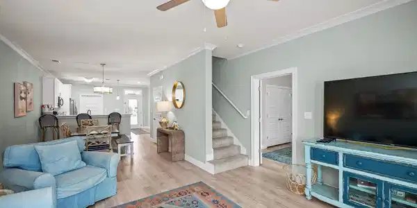 Image 2: Open concept with a master suite near
