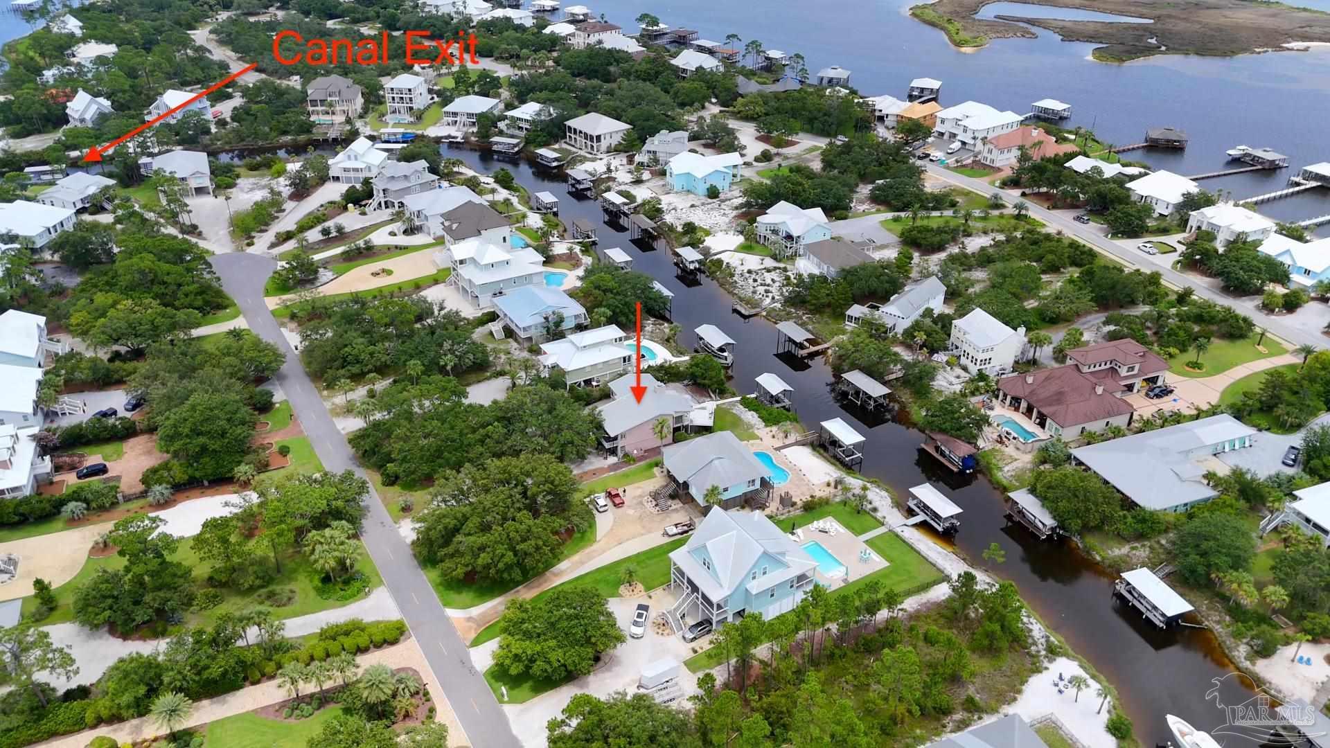 Image 1: Aerial view showing proximity to canal exit