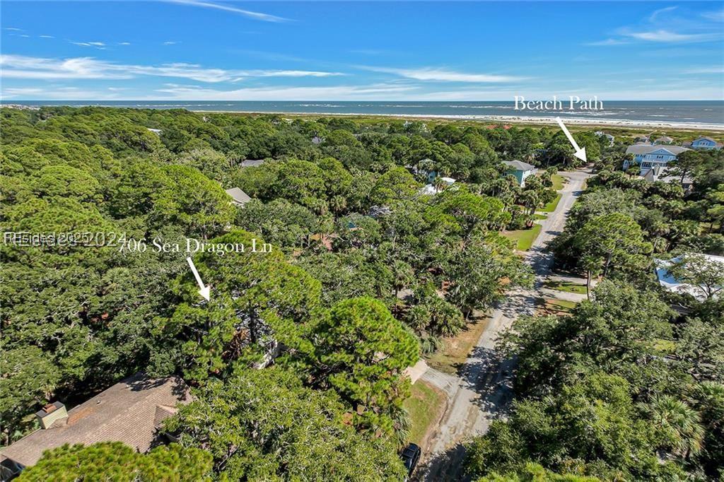 Image 2: Drone / aerial view featuring a water view