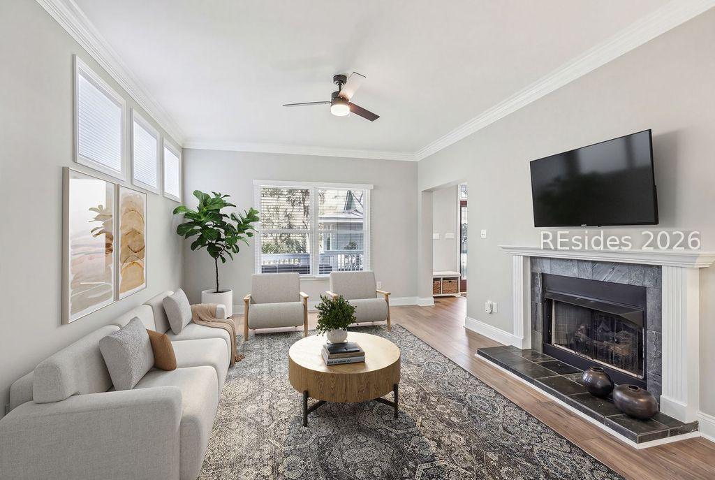 Image 4: Virtually staged living room 1