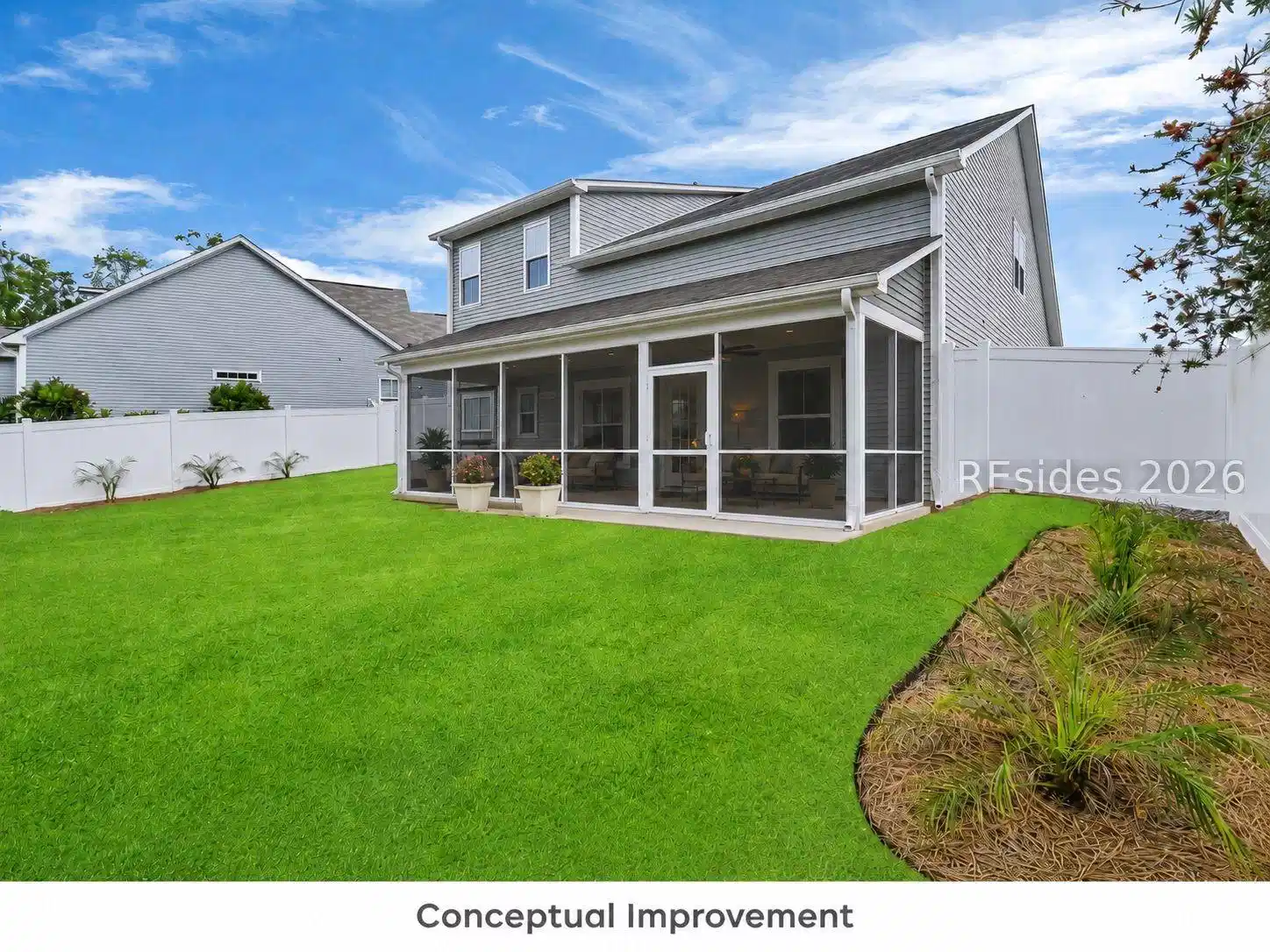 Image 1: Conceptual w/ Screened Porch Image 1: Conceptual w/ Screened Porch