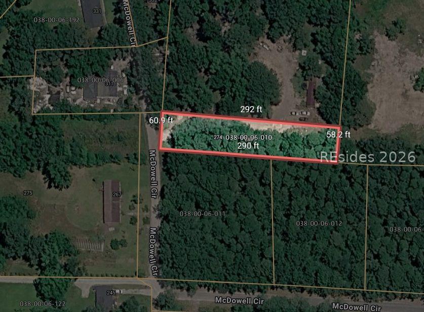 Image 1: Aerial-Lot dimensions Image 1: Aerial-Lot dimensions