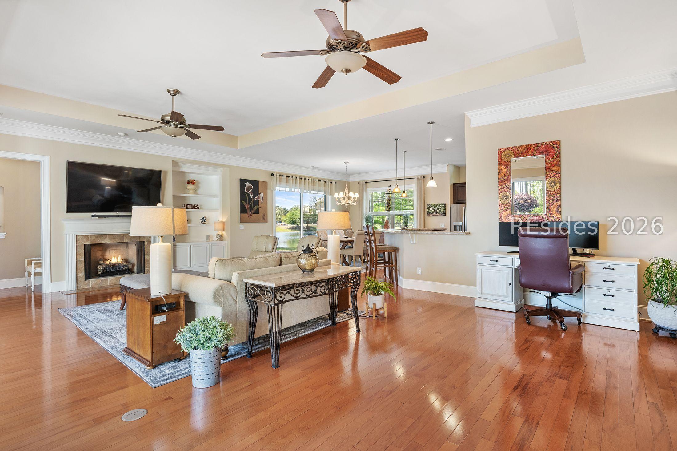Image 4: Open Layout with hickory floors throughout Image 4: Open Layout with hickory floors throughout