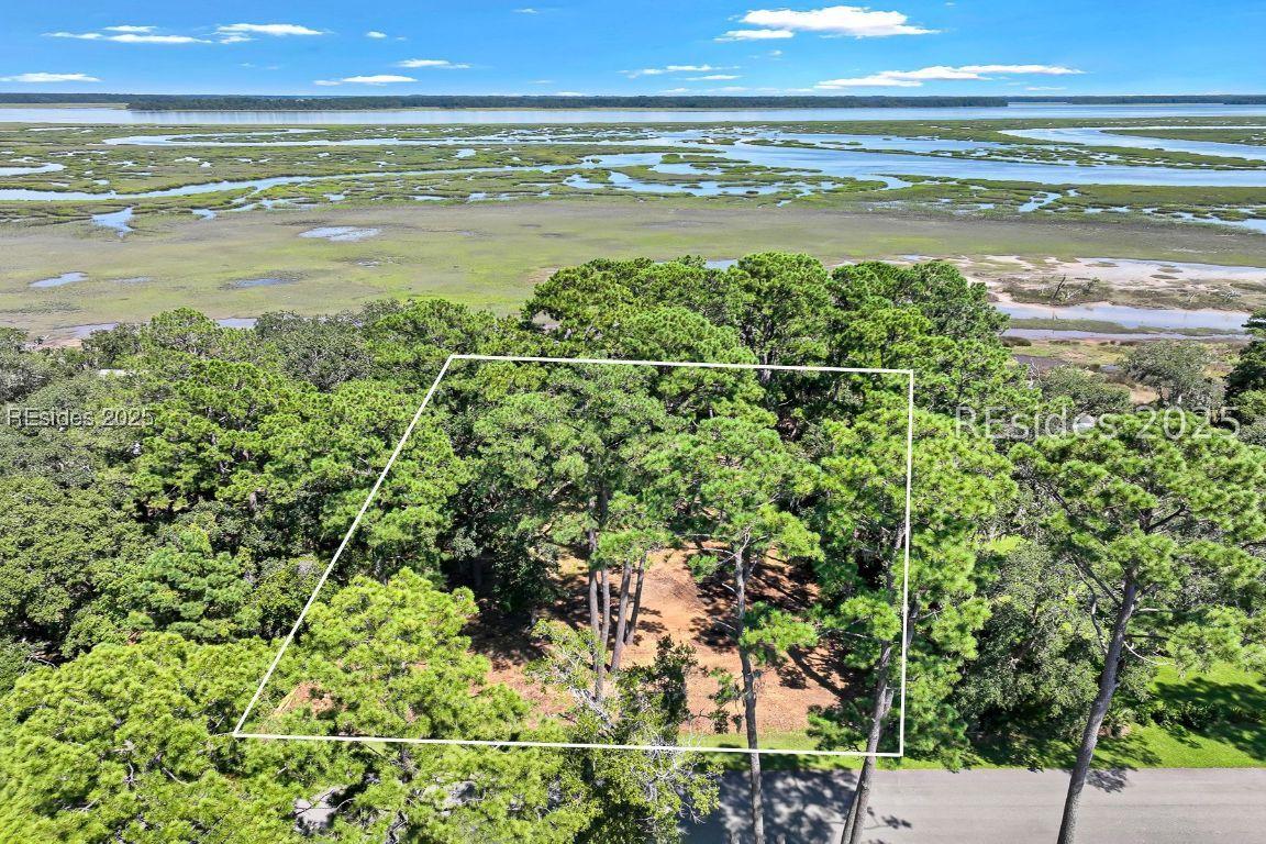 Image 2: Front to Back View of lot looking at Broad River