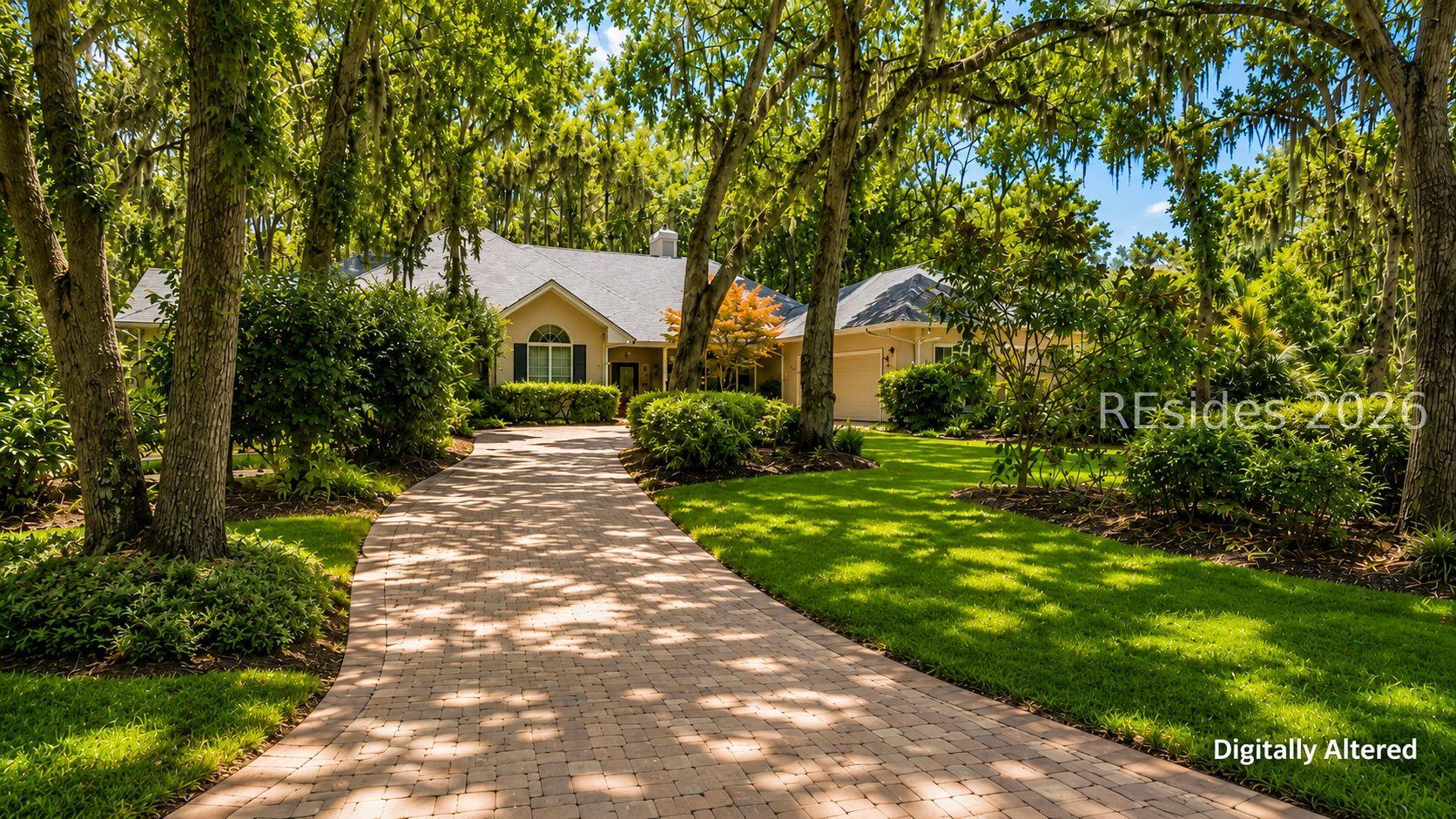 Image 4: Driveway - Digitally Altered