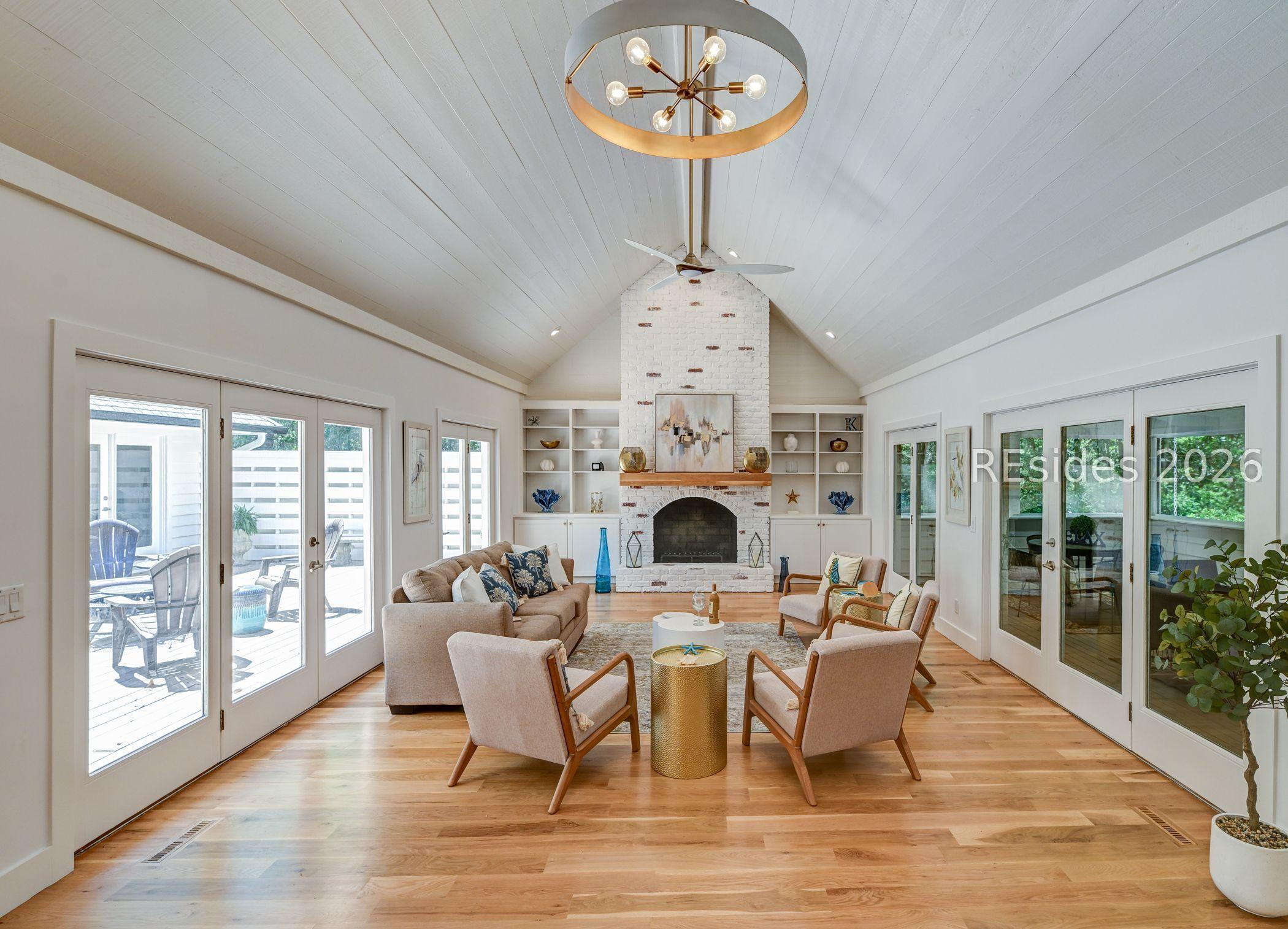Image 3: bonus room w/fireplace and vaulted ceilings