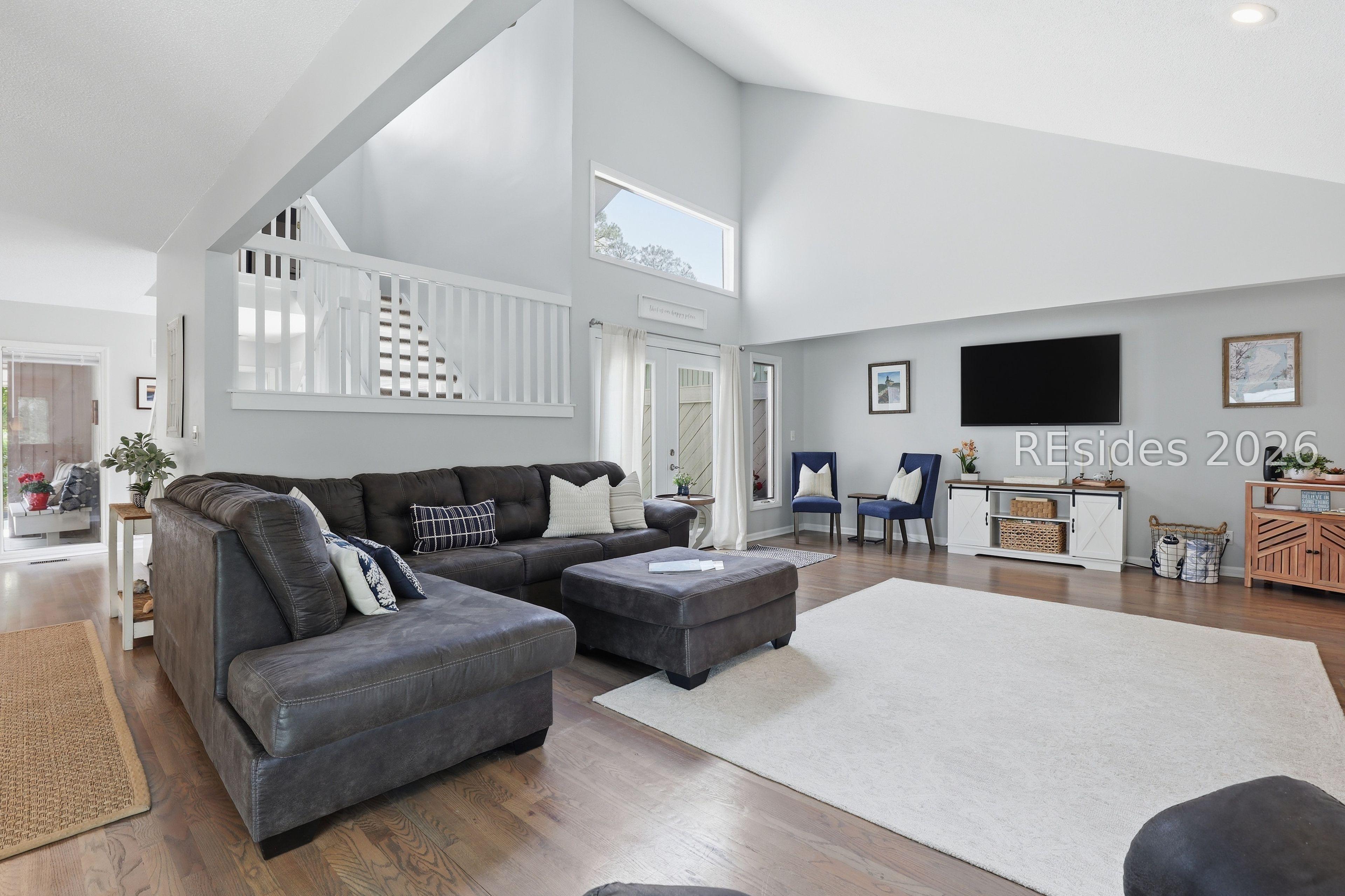 Image 4: Great Room with vaulted ceiling and loads of light