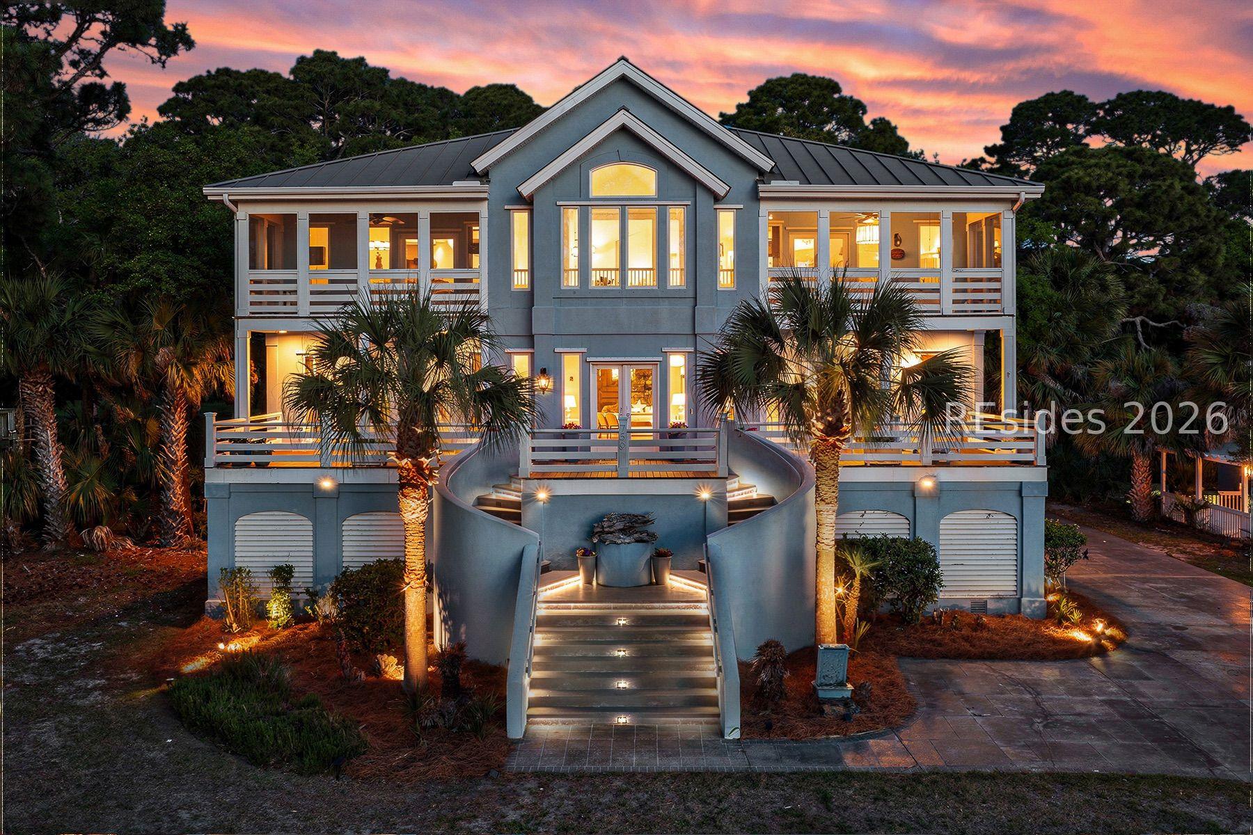 Image 1: TWILIGHT/FRONT OF HOUSE