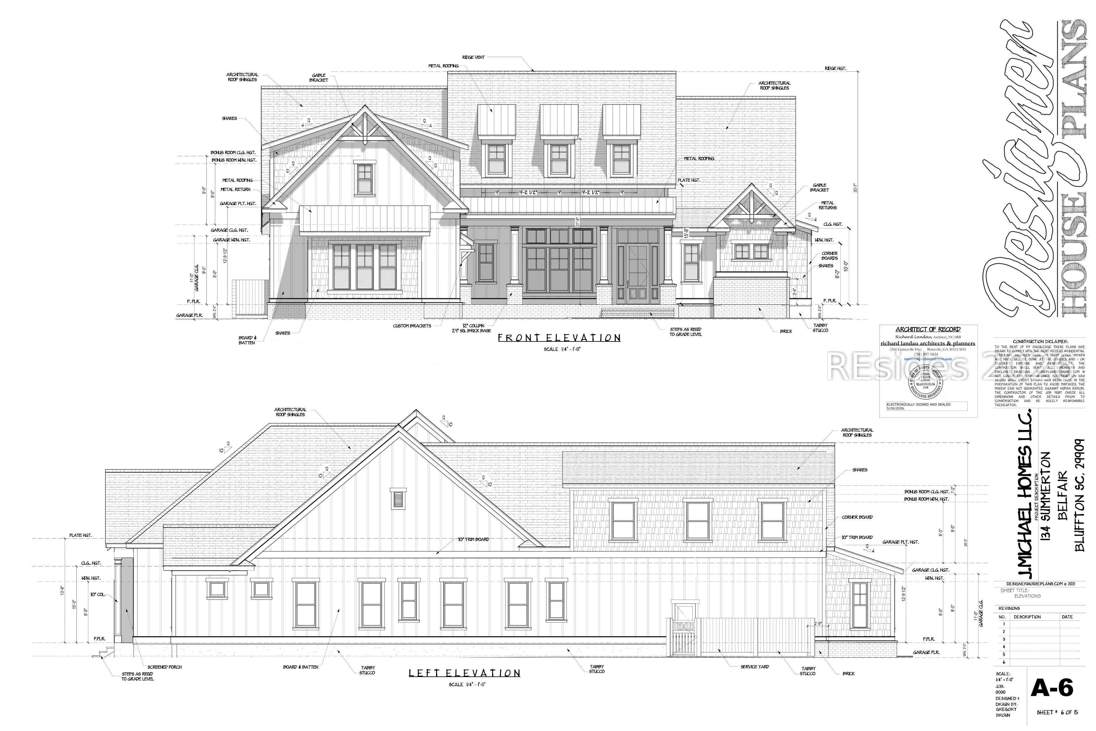 Image 2: Front and Left Elevation