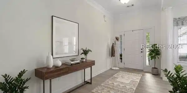 Image 2: Virtually staged entry way