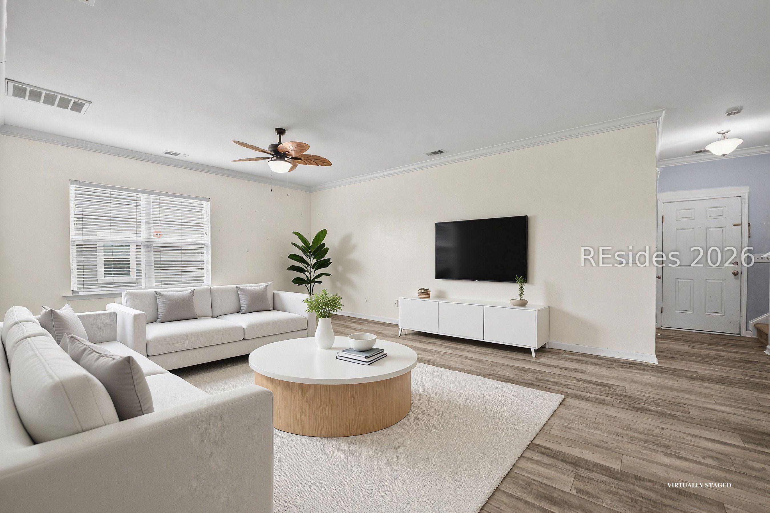 Image 4: Family Room Virtually Staged