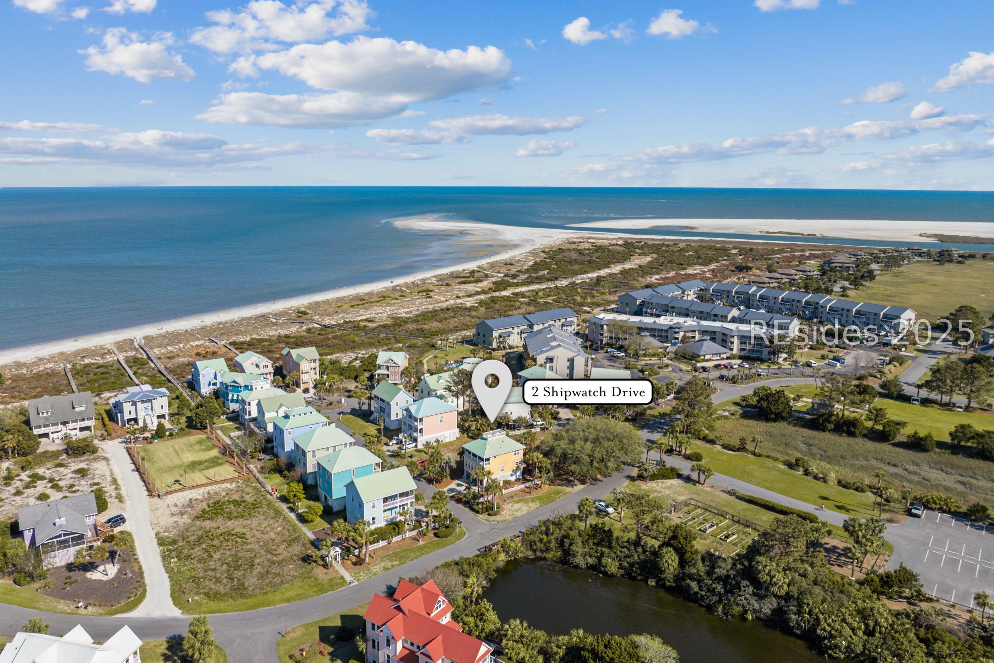 Image 2: Drone view: home, rookery/lagoon, beaches