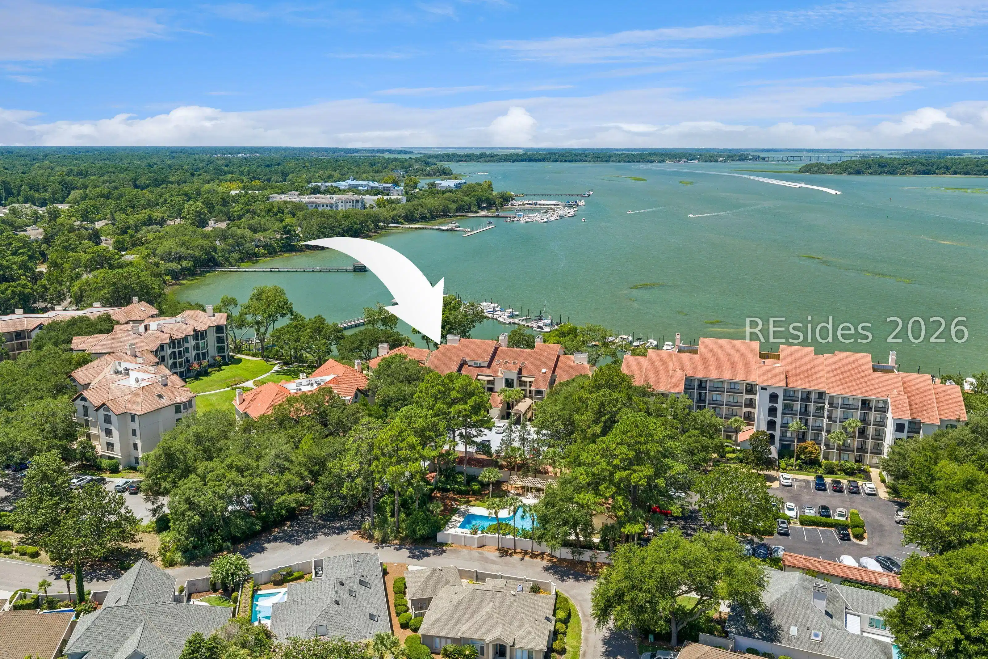 Image 1: Village North View to Skull Creek & ICW