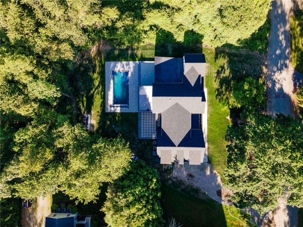 Image 3: One acre aerial view with salt pool