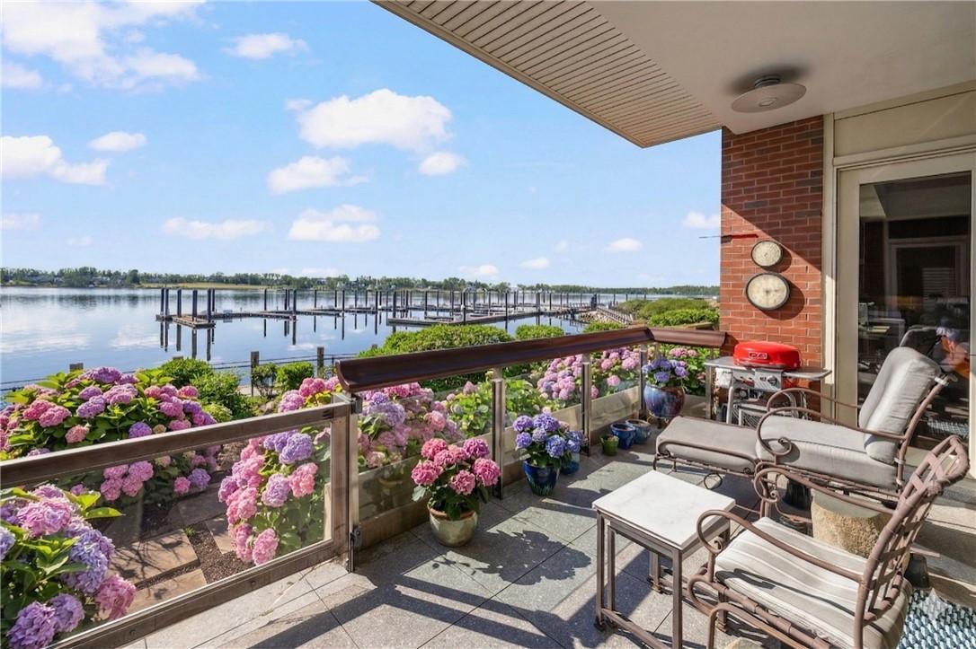 Image 2: Private terrace overlooking the water with rare wa