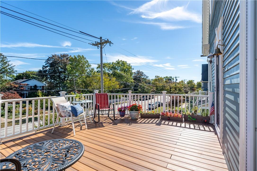 Image 1: Shared deck overlooking the Providence River