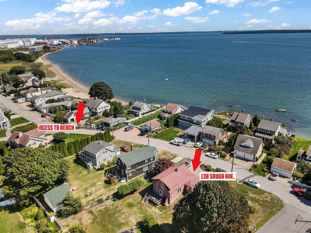 Image 2: Shows the entrance to the beach path, very short w