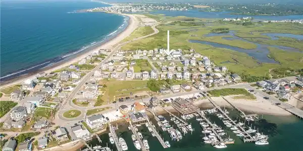 Image 3: View of Point Judith Pond and the Ocean