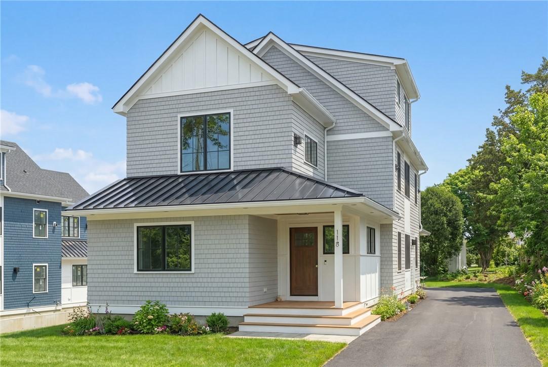 Image 3: Front of existing home with Virtual  Landscape.