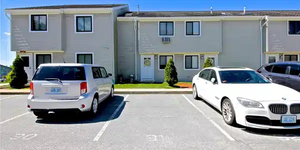 Image 4: View to Front of the Unit and Assigned Parking Dir