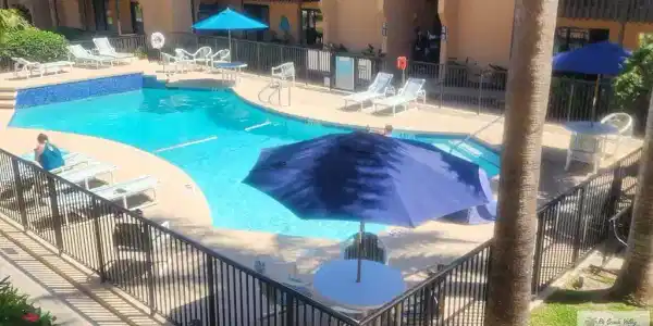 Image 2: pool just steps outside your door