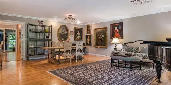Image 4: Elegant Living and Dining Area.