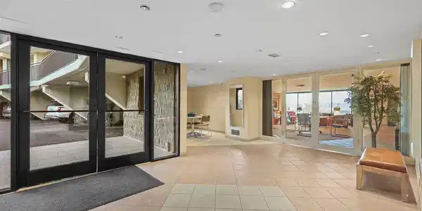 Image 4Main Entry: Lobby - Access to Community Room, Mail Room and secured Elevators