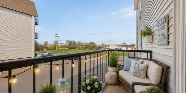 Image 2: Private Balcony is the perfect outdoor space to enjoy sunrise or sunset!