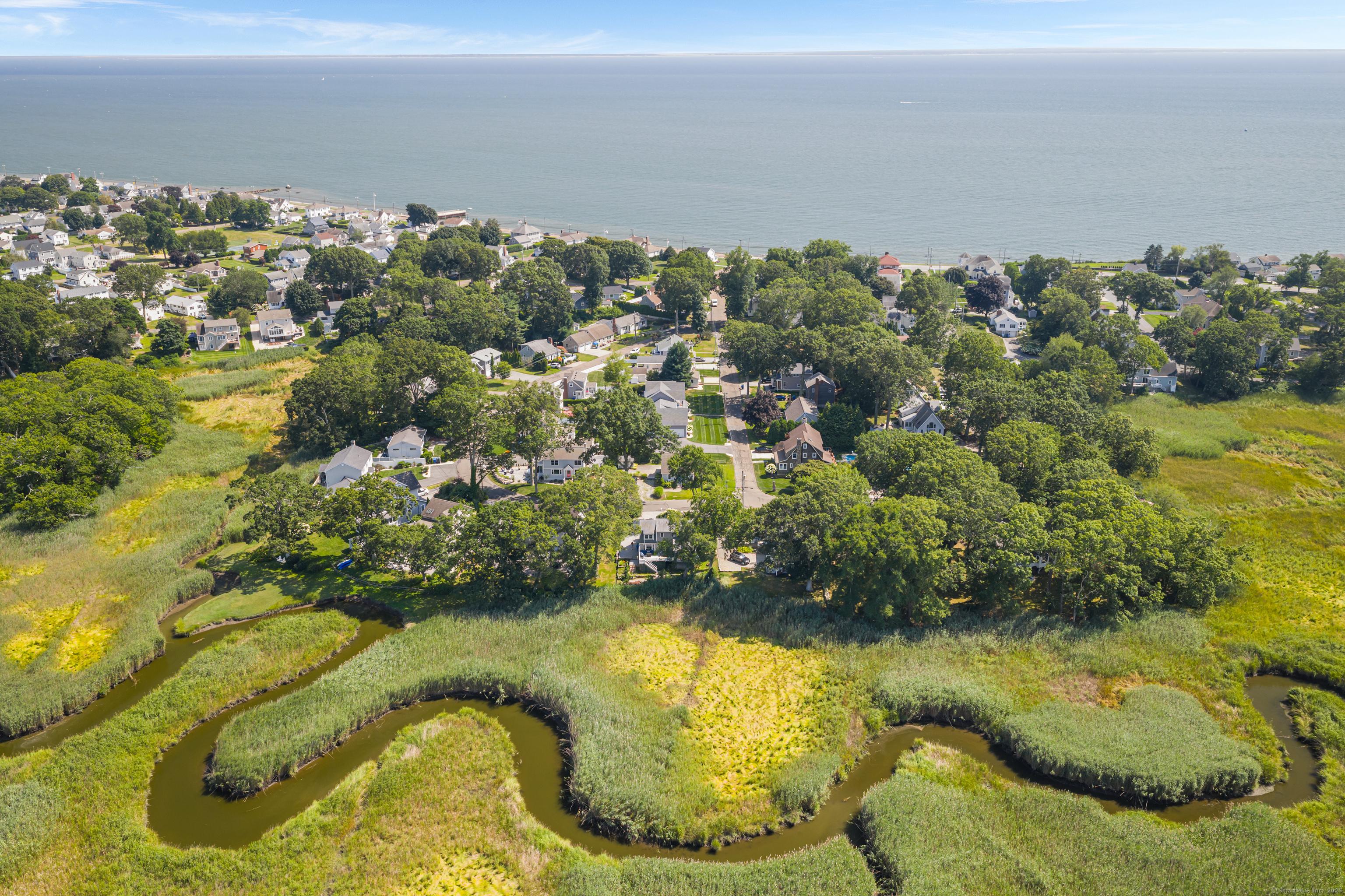 Image 2: Views from the back of the property facing the Long Island Sound. 