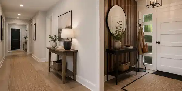 Image 3: Virtually reimagined Entance Foyer and Hallway 