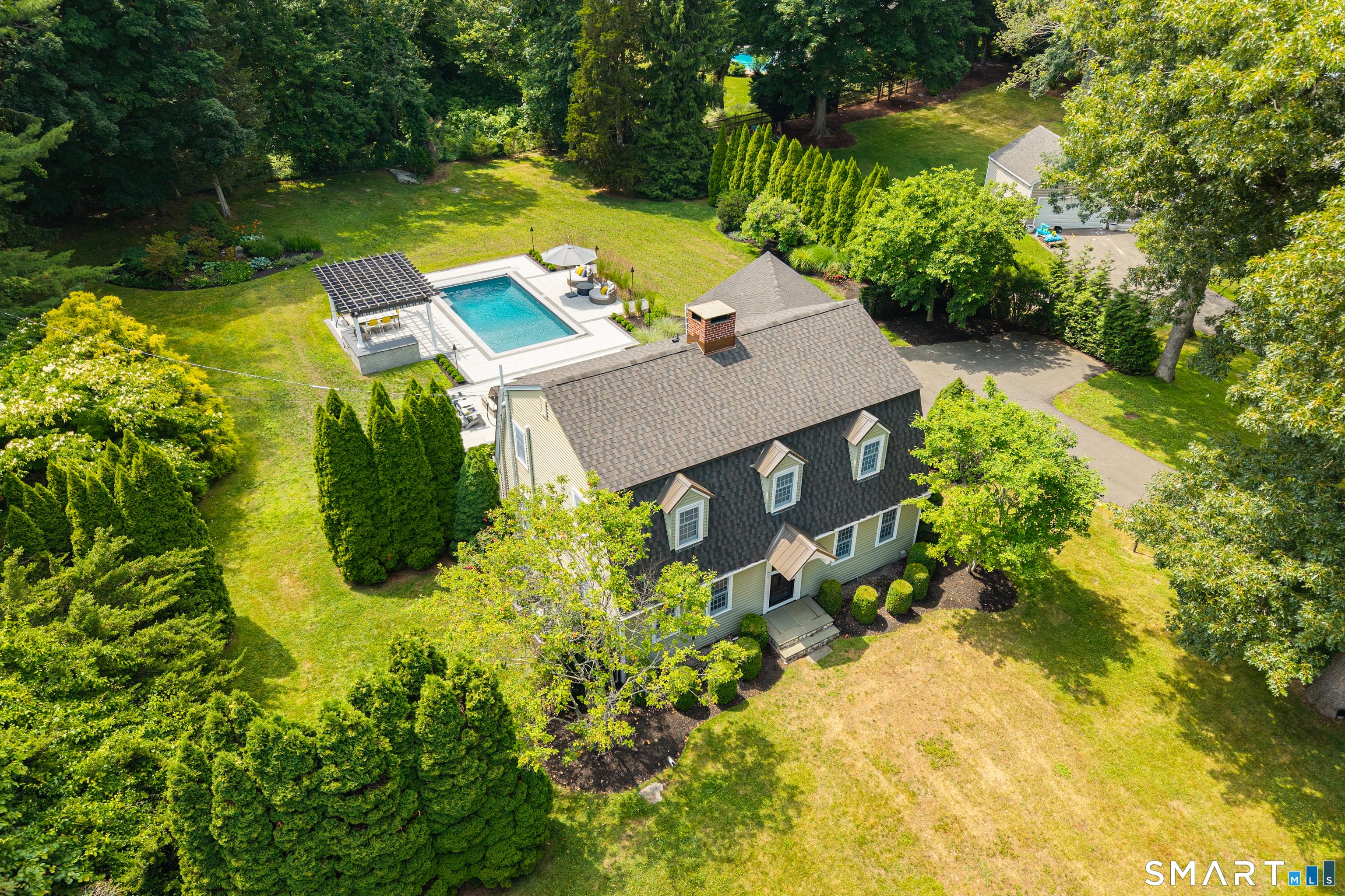 Image 1Aerial View: An exceptional home where award-winning design, timeless craftsmanship, and luxury living come together.