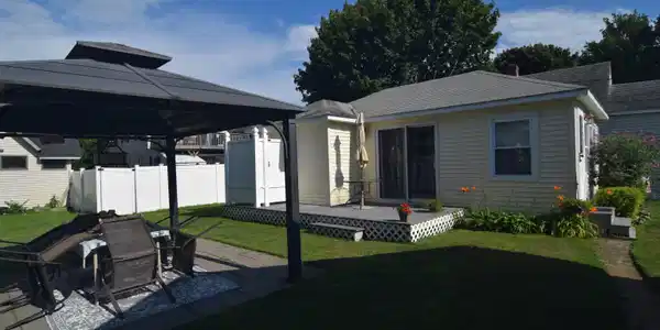 Image 4: LOOKING AT 1 BEDROOM COTTAGE, WITH DECK AND SHOWER