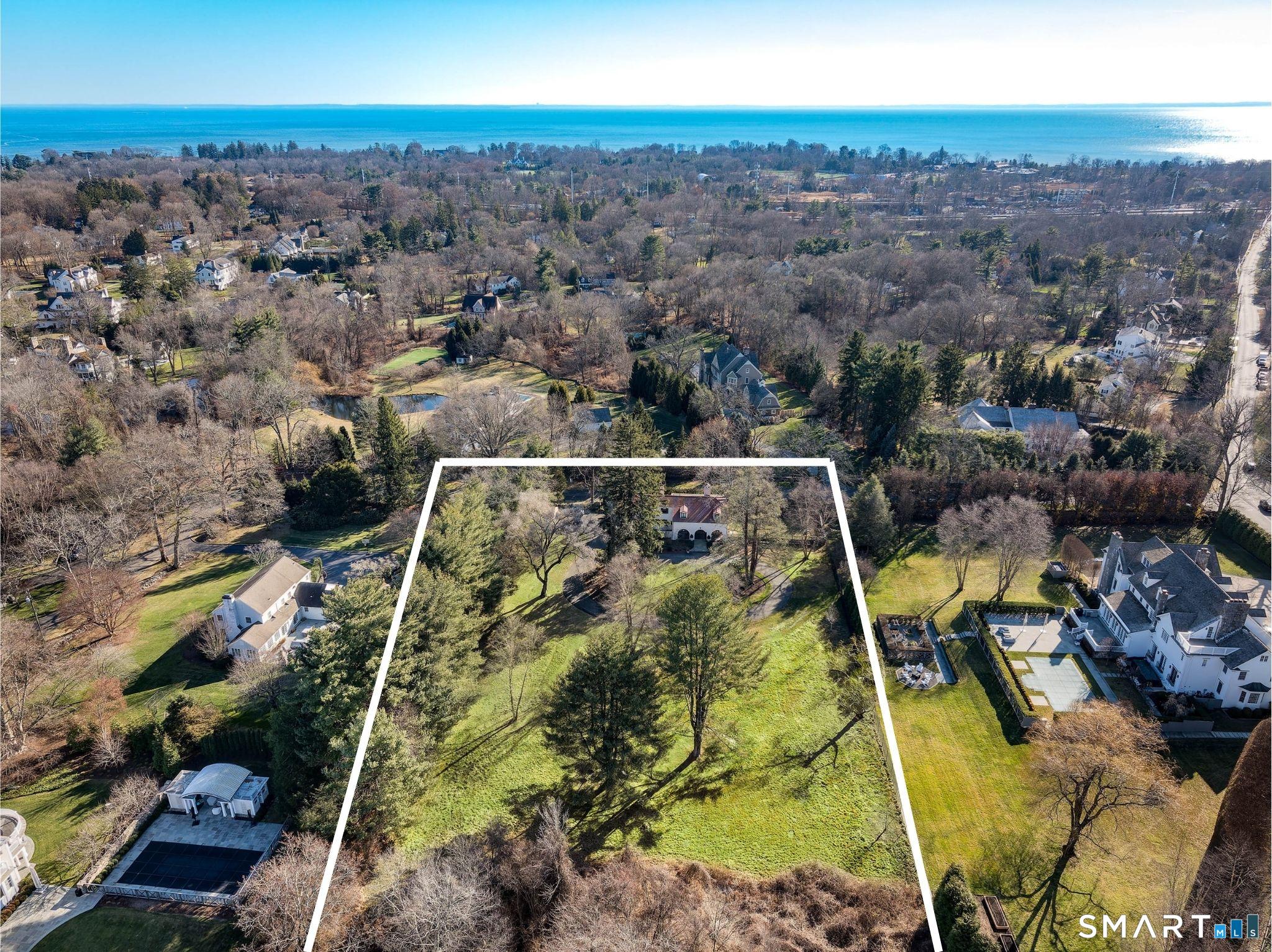 Image 3: Expand or build your dream home on this stunning piece of land in Greens Farms, Westport!