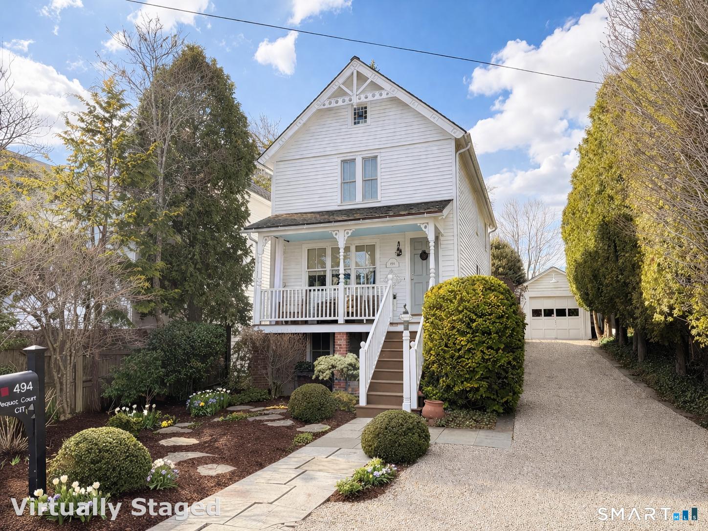 Image 2Front of House: Welcome to 494 Pequot Court - Please enjoy the virtual flowers until the real ones emerge.