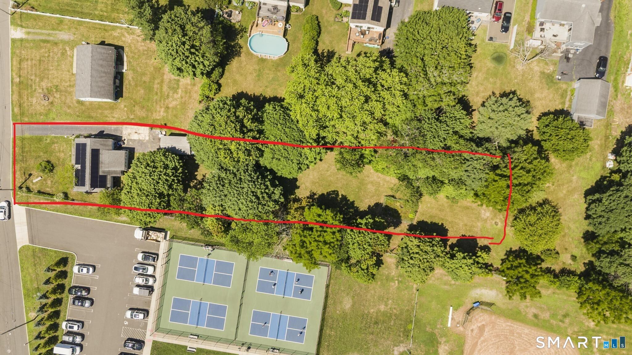Image 2Aerial View: lot lines are approx.