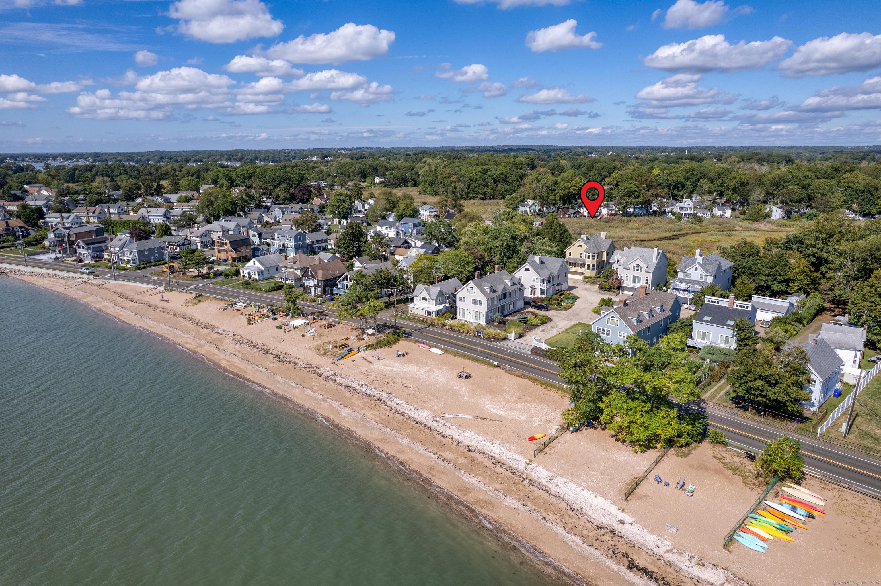 Image 3: Aerial view of the shoreline - ideal for an early morning stroll!