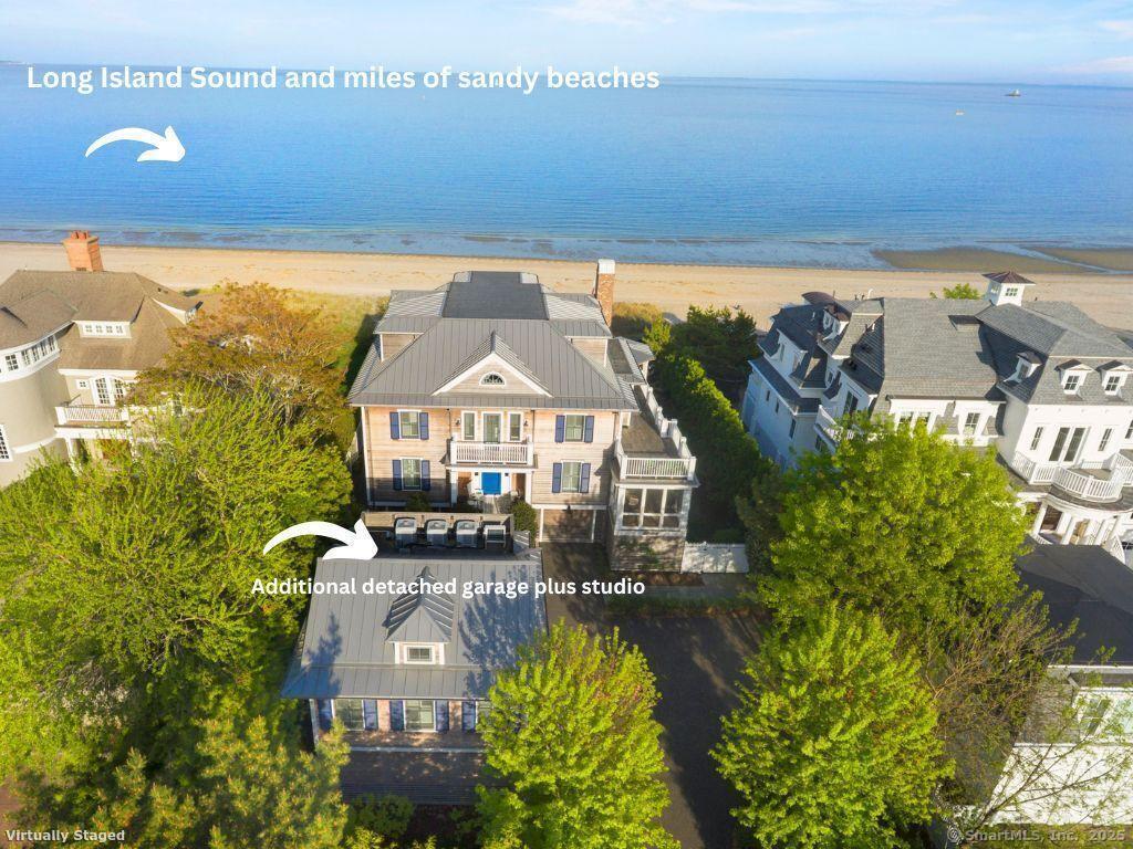 Image 2: Welcome to 195 Fairfield Beach Road - a one of a kind, breathtaking waterfront estate.