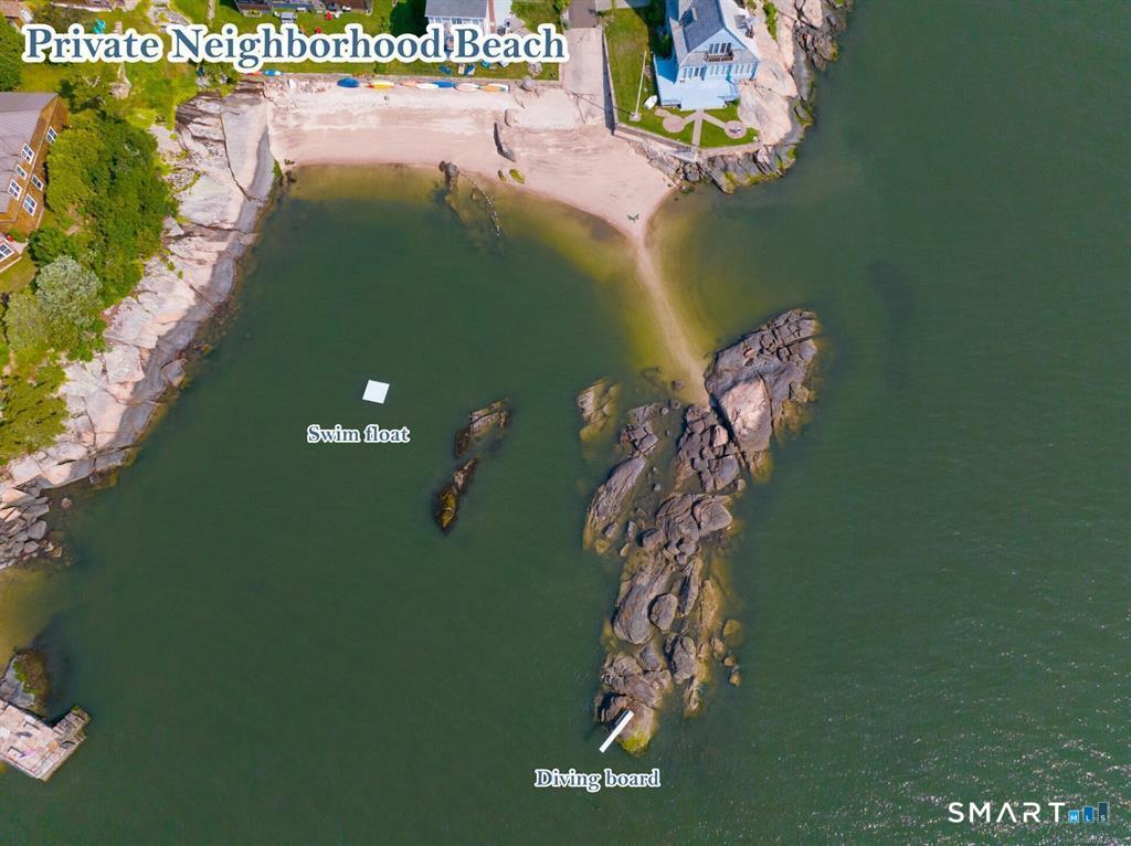 Image 2Community: Aerial photo showing the Private Association Beach.