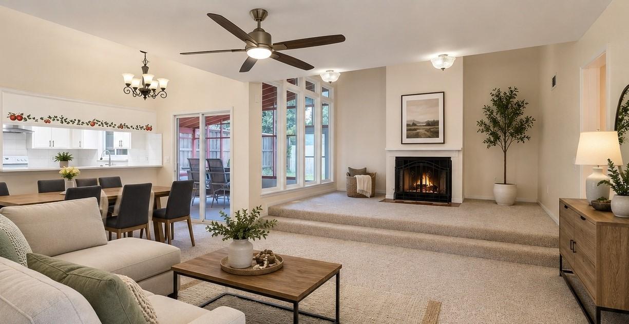 Image 4: Virtually staged living room