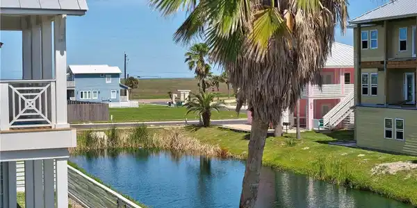 Image 2: The view off the balcony deck is enjoyable to watc