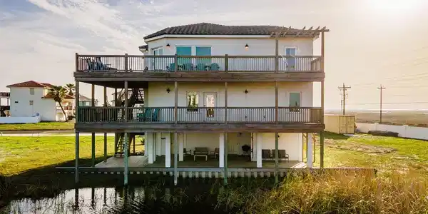 Image 2: Over 1600 square feet of outdoor decking with the