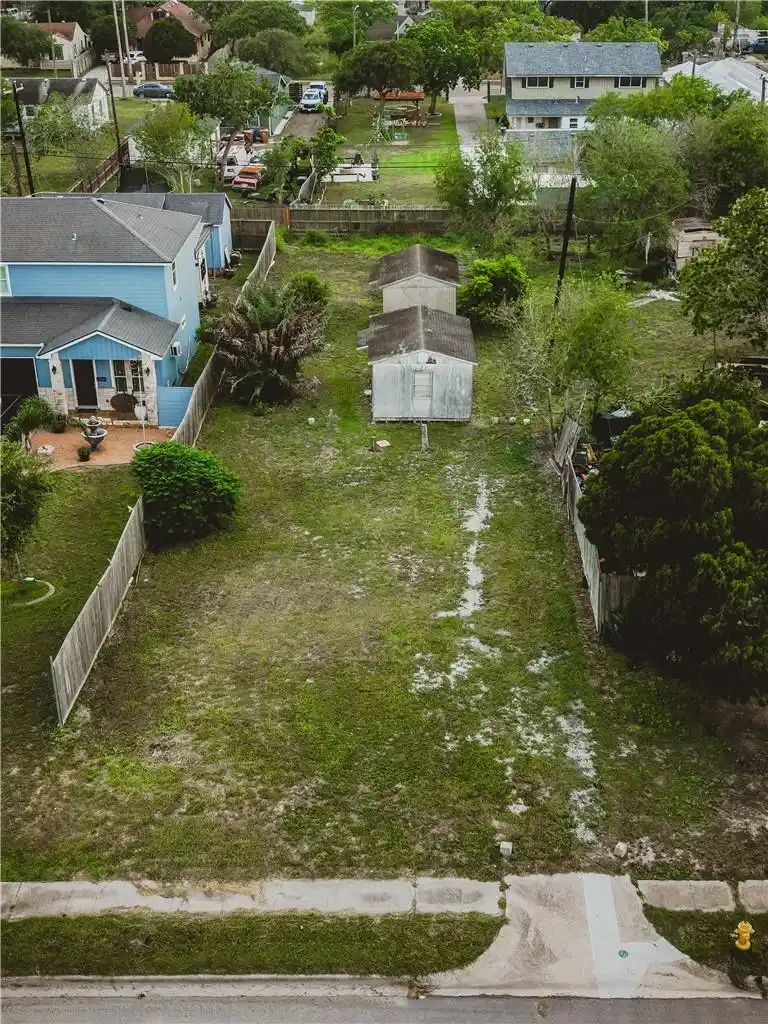 Image 1: Aerial view front of lot