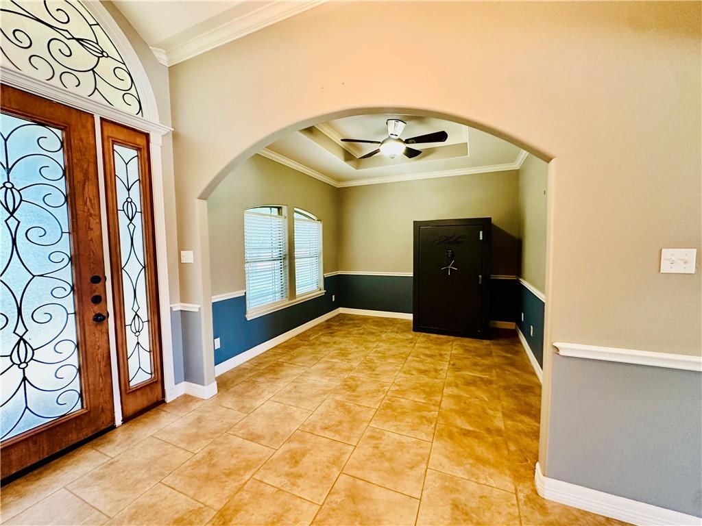 Image 4: Entry looking into {Flex Space} Dining room, Offic
