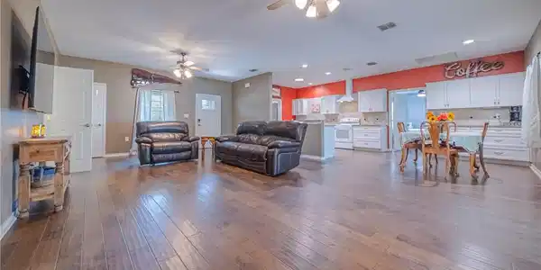 Image 4: Comfortable main living area with a functional lay