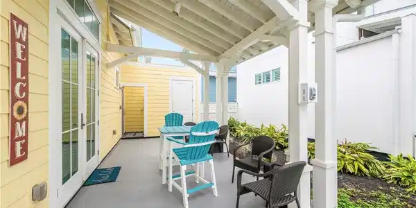 Image 3: Large patio spaces expand outdoor living