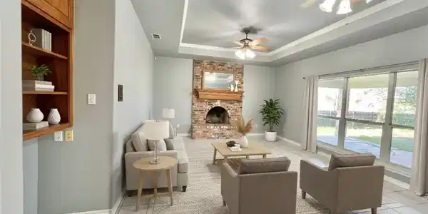 Image 4: Virtually staged living room