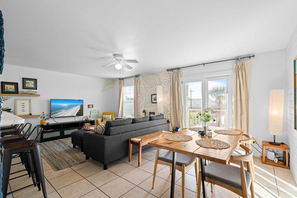 Image 2: Dining and living with bright open space and natur