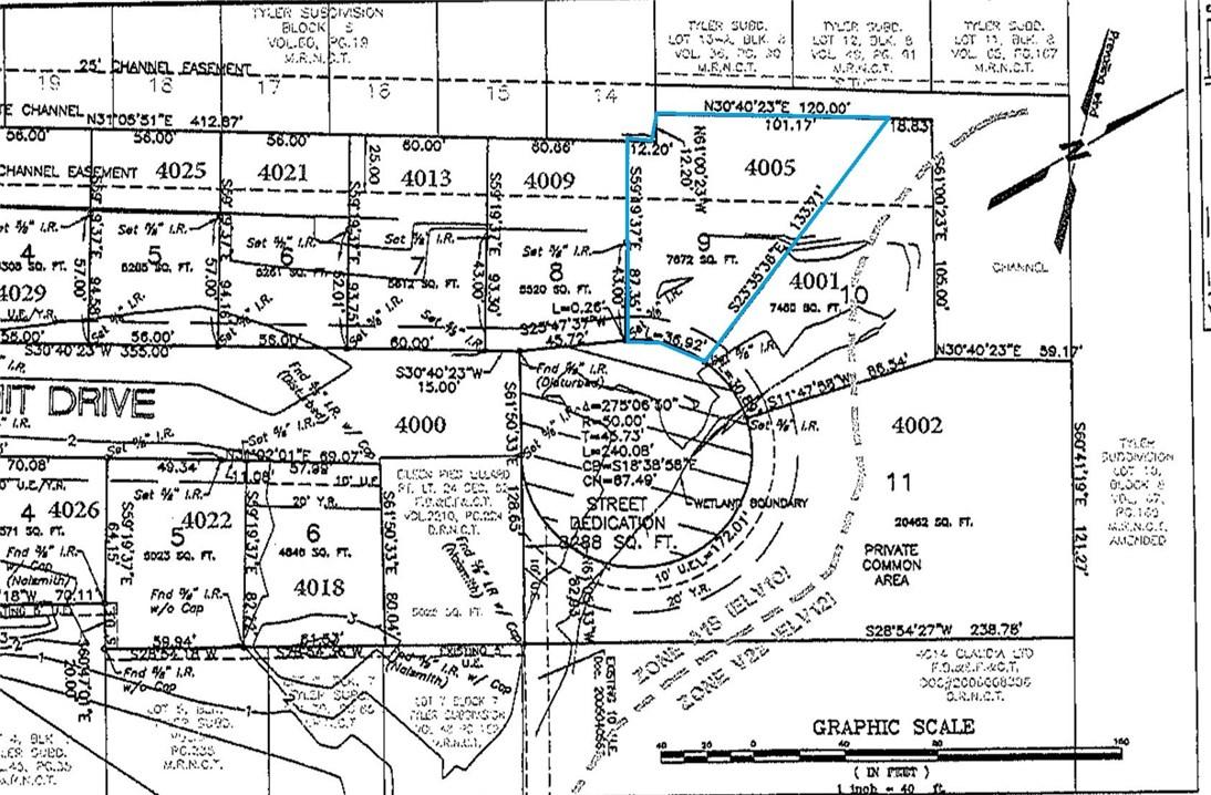 Image 3: Plat of 4005 Summit Cove